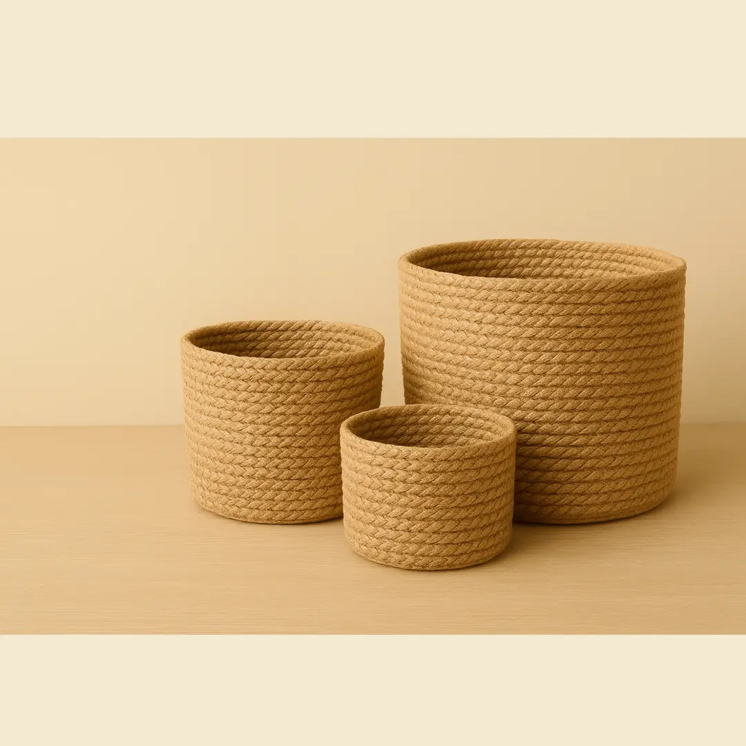 Braided Storage Basket Set