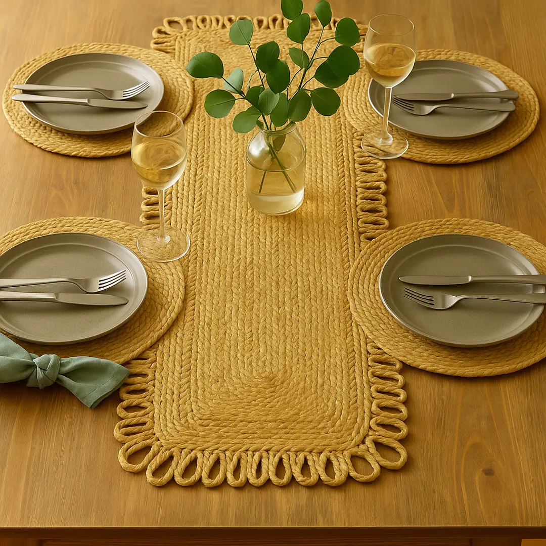 Braided Table Runner / Mat Set